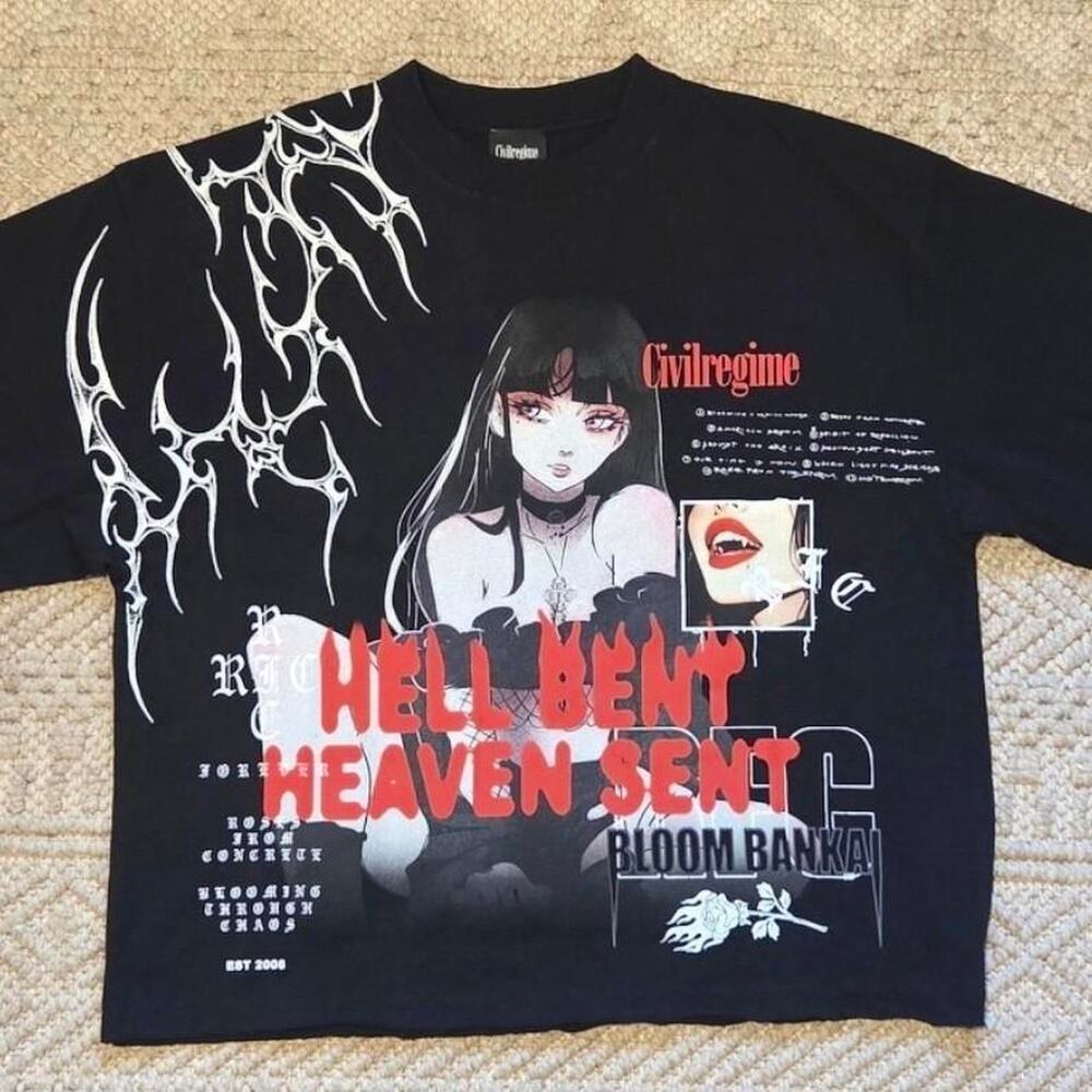 Civil Regime Bloom Bankai Temptress Dungeon Tee Size Medium NWT